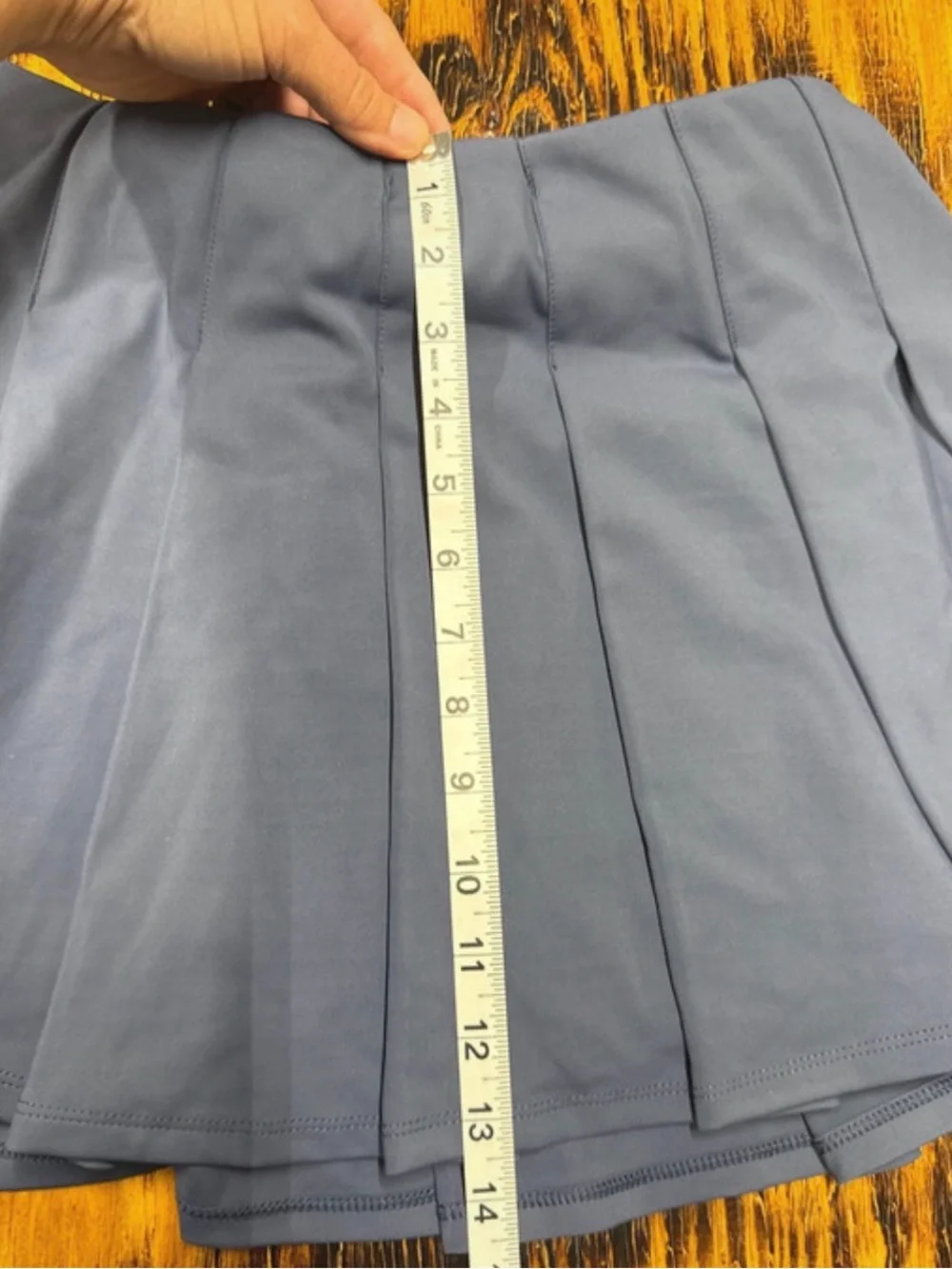 Ladies Performance Skort in Slate Blue with Built-In Shorts
